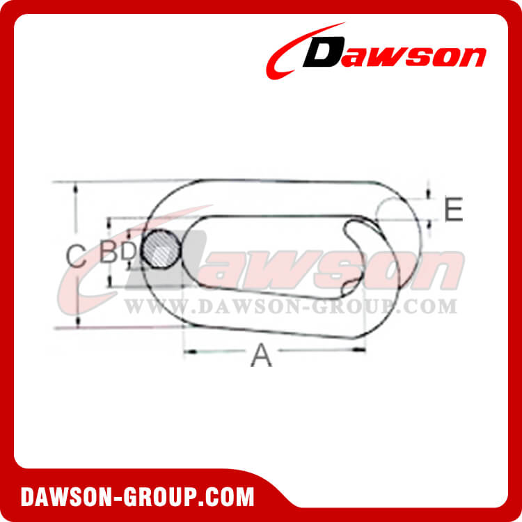 GALV.ENLACE DE REPARACI&Oacute;N (LAP) - PARA ESLAB&Oacute;N DE CADENA - DAWSON GROUP LTD.- FABRICANTE, PROVEEDOR, F&Aacute;BRICA DE CHINA