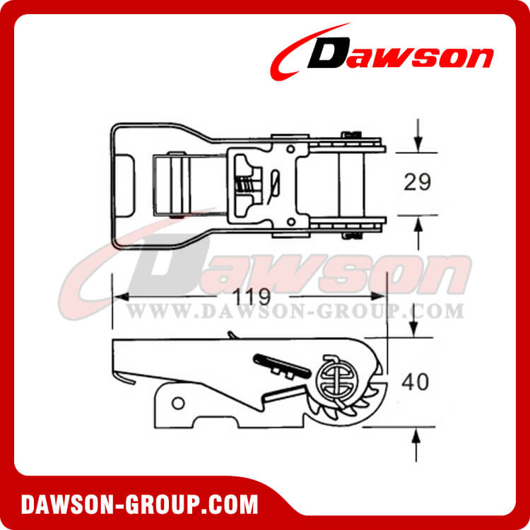 DSRB25152 ラチェット バックル - 中国メーカー サプライヤー