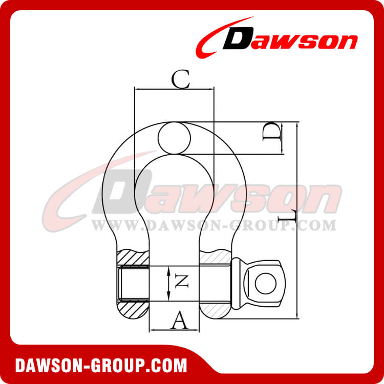 DS364 高強度スクリューピンボウシャックル - DAWSON GROUP LTD.- 中国のメーカー、サプライヤー、工場