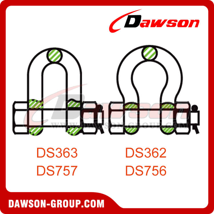 ボルト式シャックル - DAWSON GROUP LTD.- 中国のメーカー、サプライヤー、工場