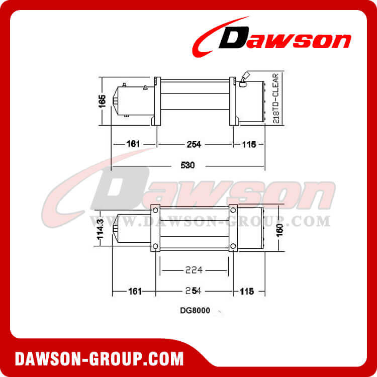 DGS8000 の図面 - 電動ウインチ - Dawson Group Ltd. - 中国メーカー、サプライヤー、工場、輸出者