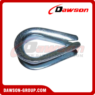 Dedal de cabo de aço galvanizado DIN 6899 Tipo A