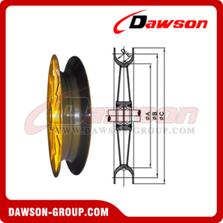 Wide Groove Pulley para Ship Unloader