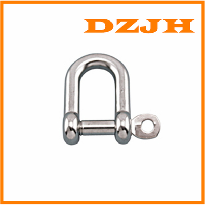 Straight D Shackle 316 stainless with Captive Pin