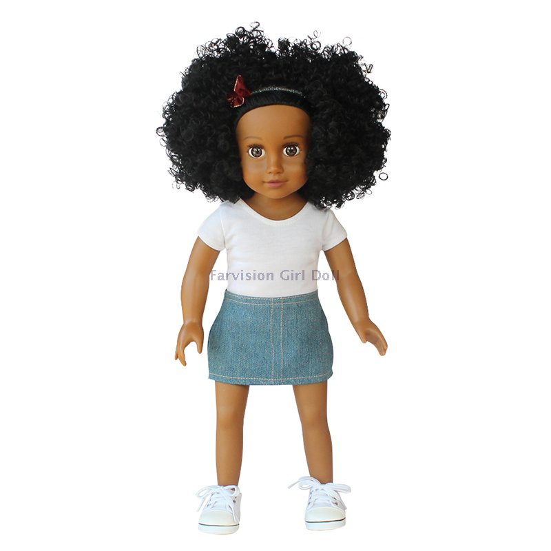 brown skin 18 inch dolls, custom doll head, bulk african dolls for kids