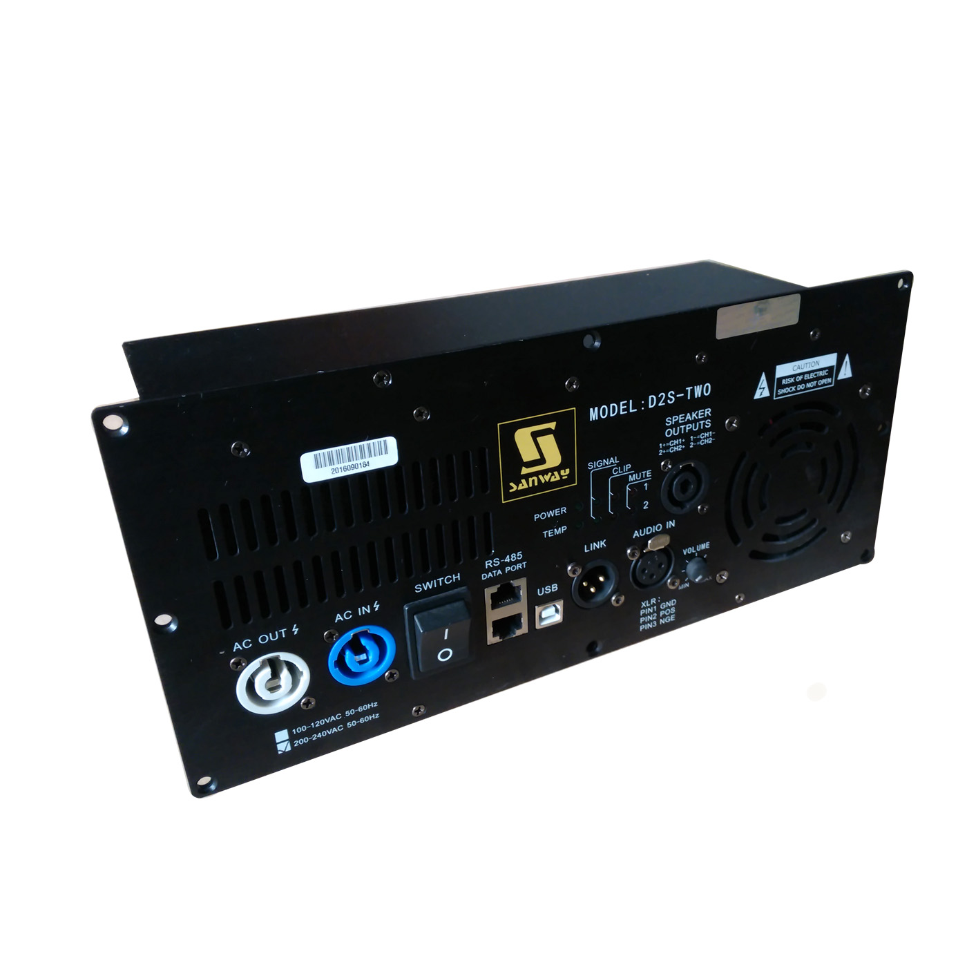 Módulo amplificador integrado D2S 2CH 900W DSP Classe D