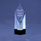 Best Selling Diamond Elite Black Accent Trophy for Top Sales Award