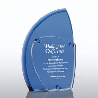 Blue Eclipse Crystal Award (#78206)