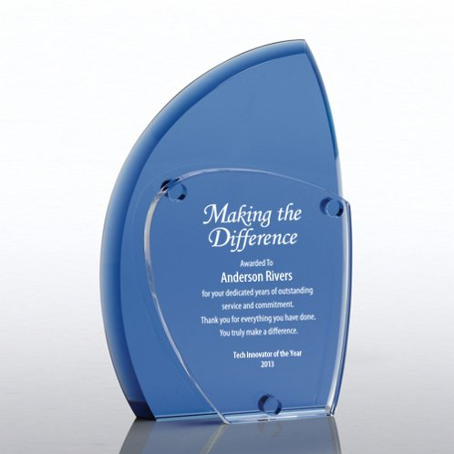 Blue Eclipse Crystal Award (#78206)