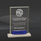 Blue Crystal Rectangle Award (J-CRY541)