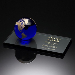 World of Thanks Award Blue &amp; Gold (#60143)