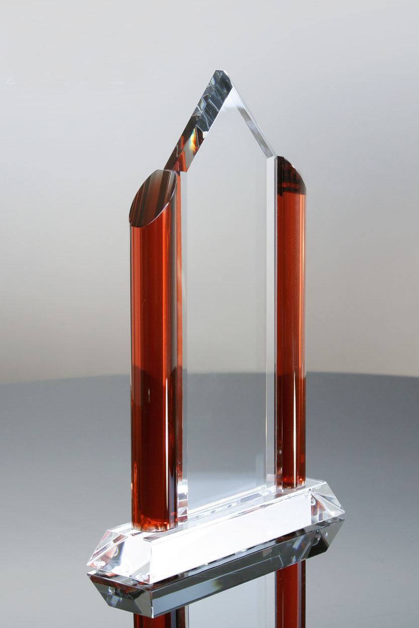 Madrid Ruby Crystal Tower Award Trophies