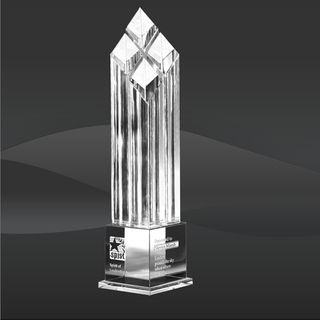 Rhombus IV Crystal Award (JC-8274)