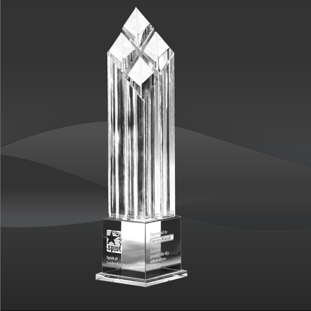 Rhombus IV Crystal Award (JC-8274)