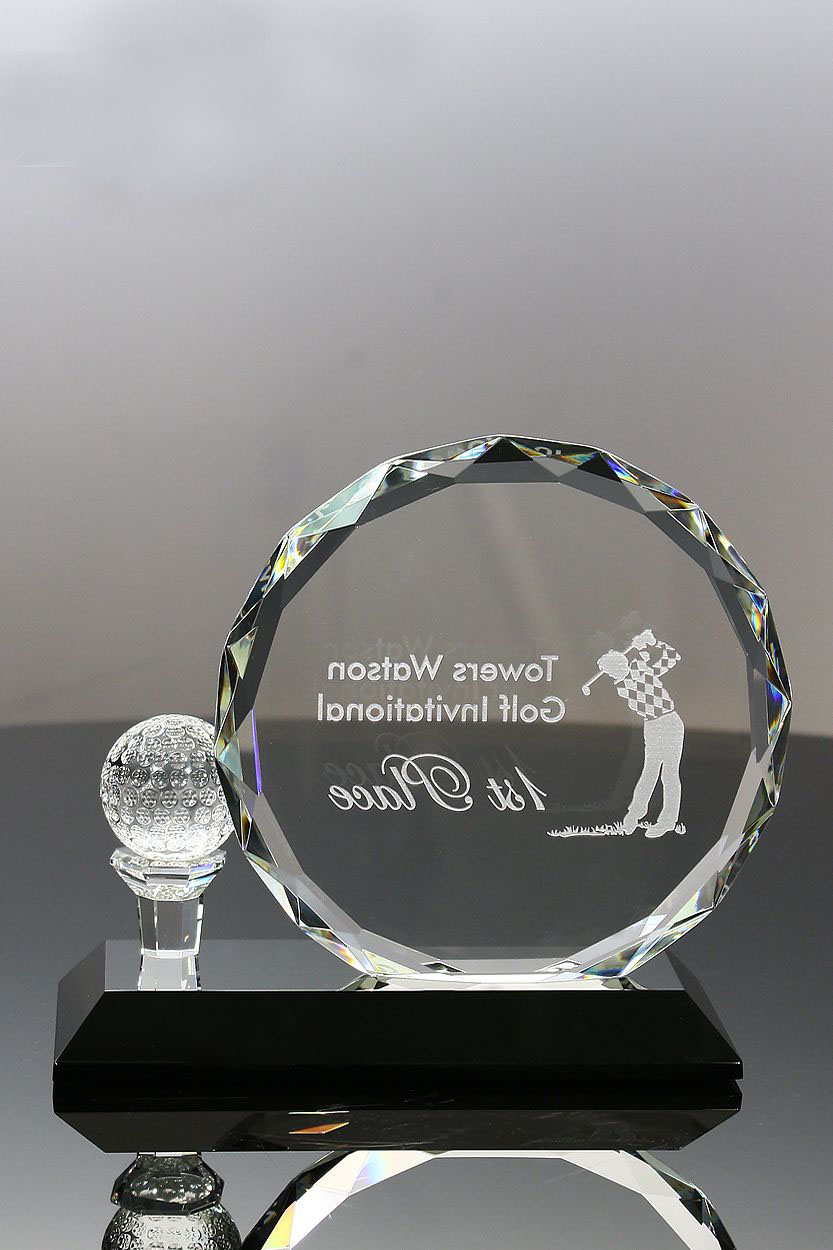 Optic Crystal Golf Award for Corporations Trophies
