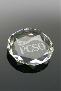 Crystal Octagon Paperweight (#5249)