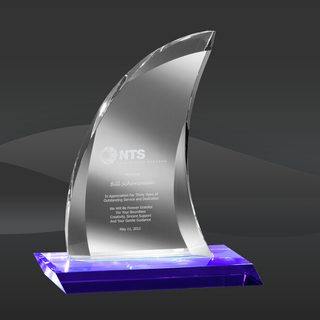 Captain′s Choice Crystal Award (MPI-CR-A1023-BU)