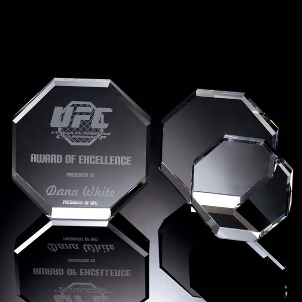 Crystal Octagon Award (#992-OCOT05, #992-OCOT06, #992-OCOT07)
