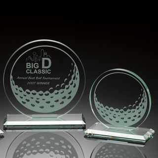 Jade Glass Golf Winner′s Circle (#70071, #70072, #70073)