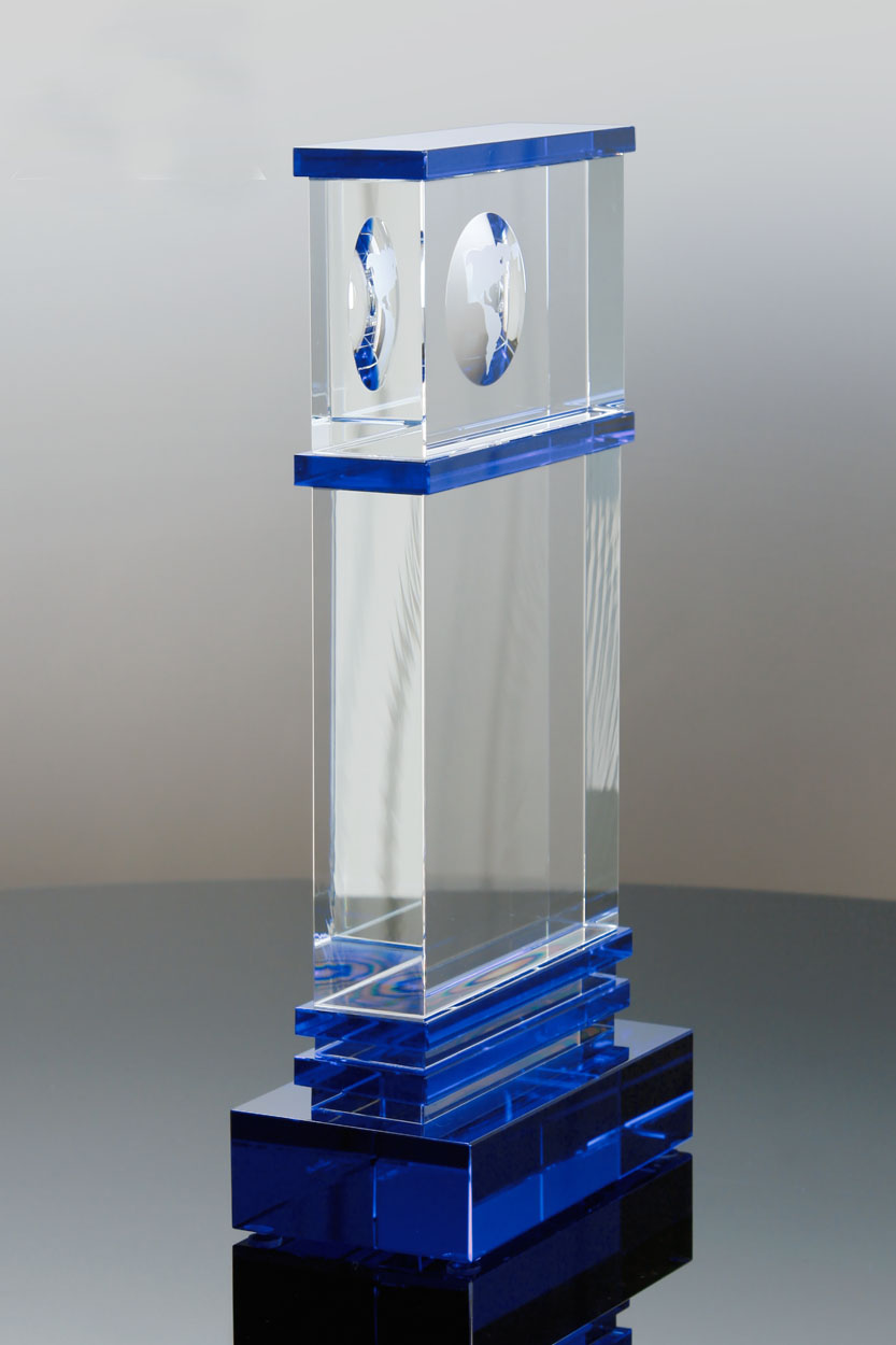 Popular Trophies Sedgwick Corporate Crystal Globe Award (5350, 5351)