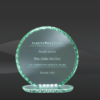 Corona Pearl Edge Glass Award (CBD-225)