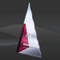 Red Apex Crystal Award (JC-2338R, JC-2339R)
