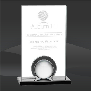 Achievement Rectangle Orb Crystal Award (MP-AWS8642-S)