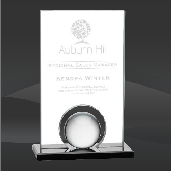 Achievement Rectangle Orb Crystal Award (MP-AWS8642-S)