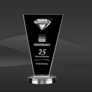 Wedged Diamond Crystal Award (STR-OPT8031, STR-OPT8032, STR-OPT8033)