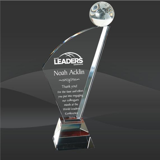 Crystal Point Globe Award (SCT-3361-GL, SCT-3362-GL, SCT-3363-GL)