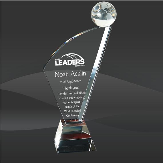 Crystal Point Globe Award (SCT-3361-GL, SCT-3362-GL, SCT-3363-GL)