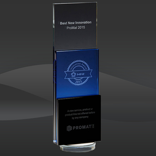 Triple Color Blocks Crystal Tower Award (CIP-YJ731)