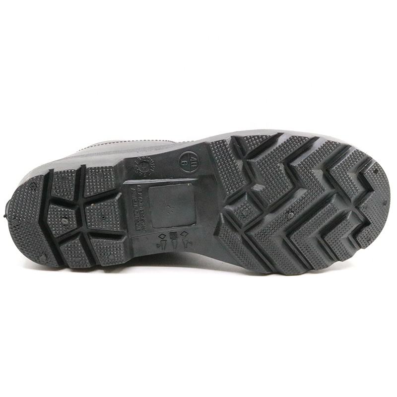 CE Waterproof Anti Slip Ankle Pvc Safety Boots Steel Toe