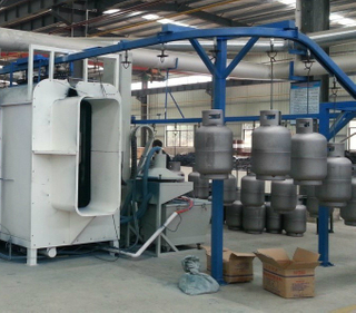 LPG Cylinder Electrostatic Powder Coating Machine