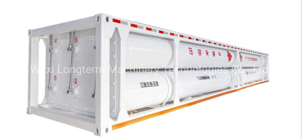ISO Seamless Compressed 1000kg Gas Cylinders Nitrogen High Pressure Tube CNG 40 Foot Container