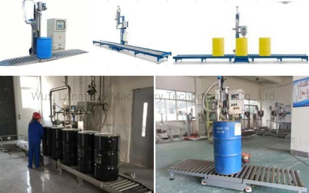Fully Automatic Steel Drum Filling Sealing Line, 210.5L, 220L Bitumen Barrel Drum Filling Line