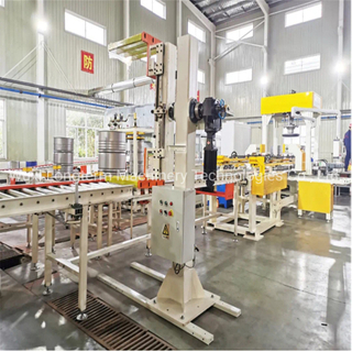 Latest Automatic Vertical Steel Oil Drum Flanger, Flanging & Expanding & Seaming Machine for Steel Drum/Barrel