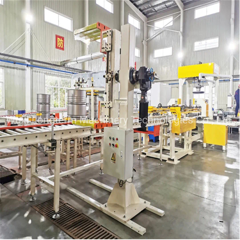 Latest Automatic Vertical Steel Oil Drum Flanger, Flanging & Expanding & Seaming Machine for Steel Drum/Barrel