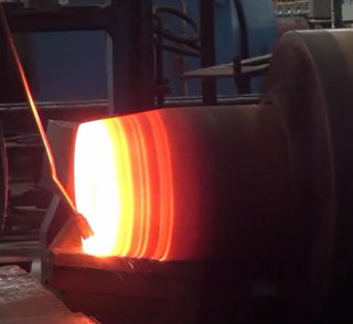 Gas Cylinder Head Necking Hot Spinning Machine