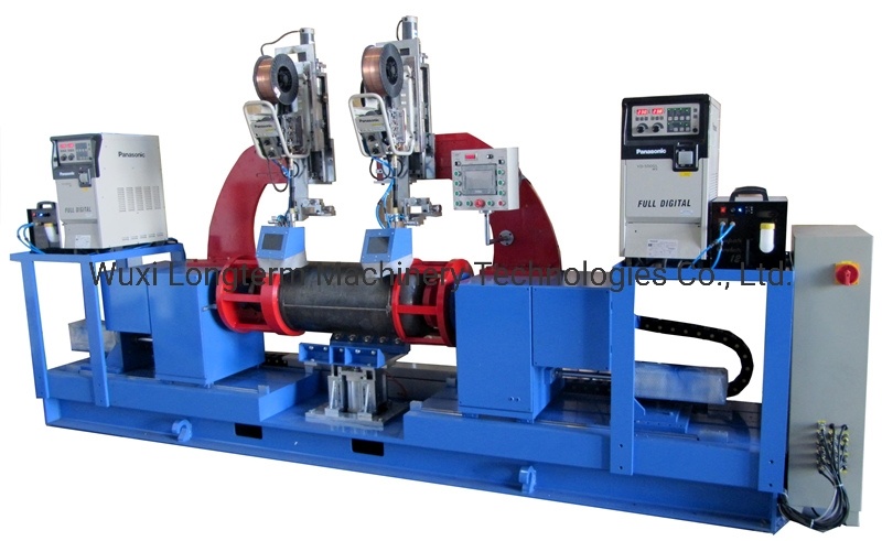 High Welding Speed Air Compressor Longitudinal Seam Automatic Welding Machine / Seam Welder