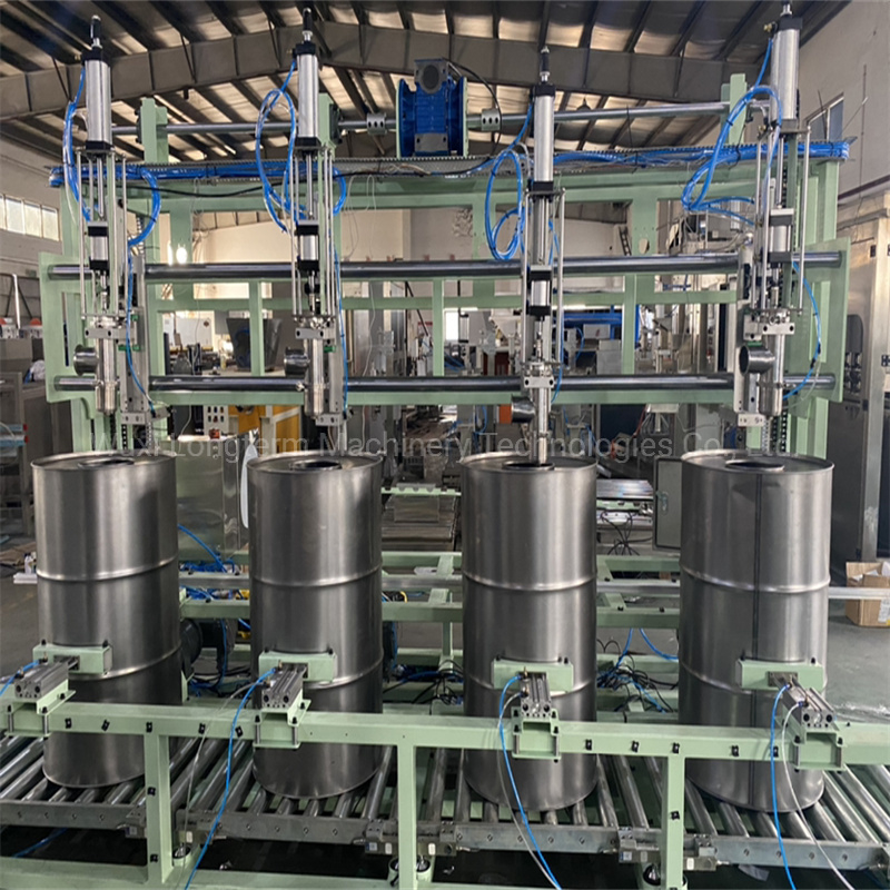 Automatic Steel Drum Barrel Filling Line Making Machinery, Bitumen Filling Packaging System^