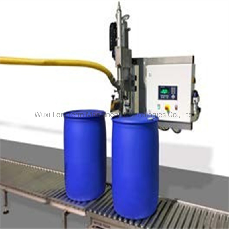 Fully Automatic 210L Big Bottle/Drum/Metal Pail Oil Filling Bottling Packing Machine~