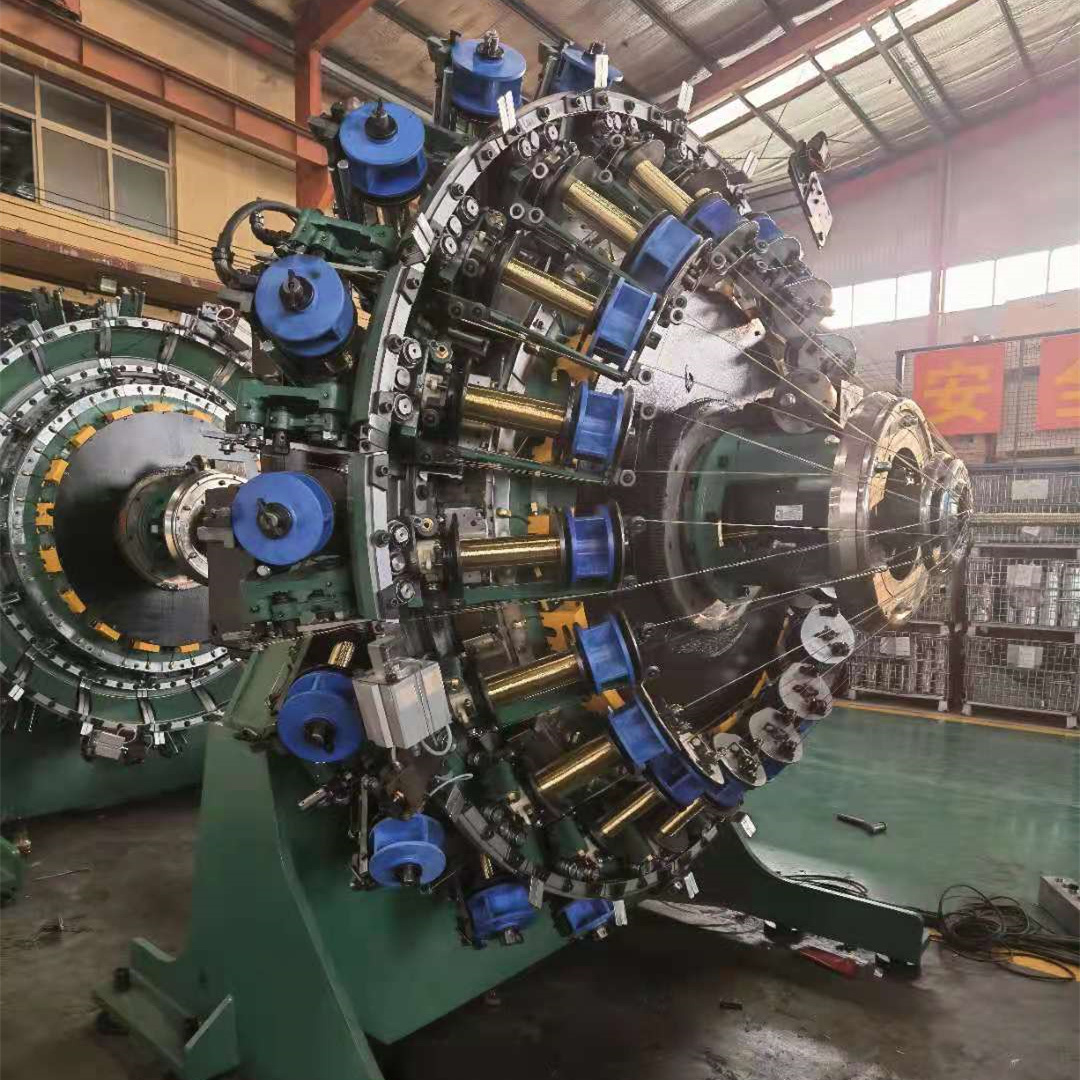 High Speed Horizontal Rubber Hose Wire Knitting Machine Stainless Steel Metal Hose Braiding Machine