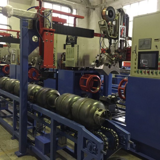 Gas Cylinder Automatic Welding Line From 2kg to 50kg