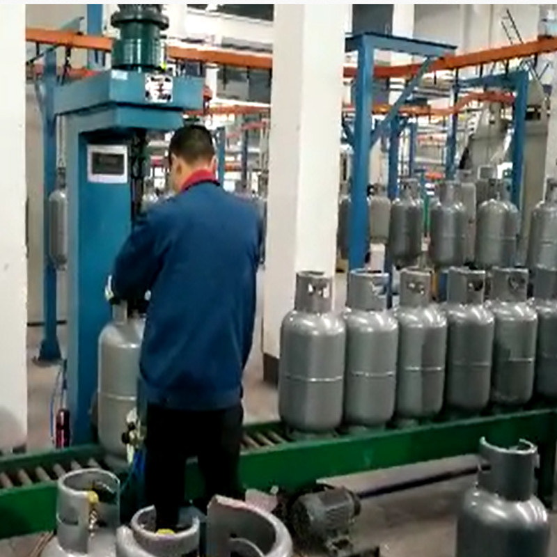 LPG Cylinder Repairing Line Valve Mounting Machine