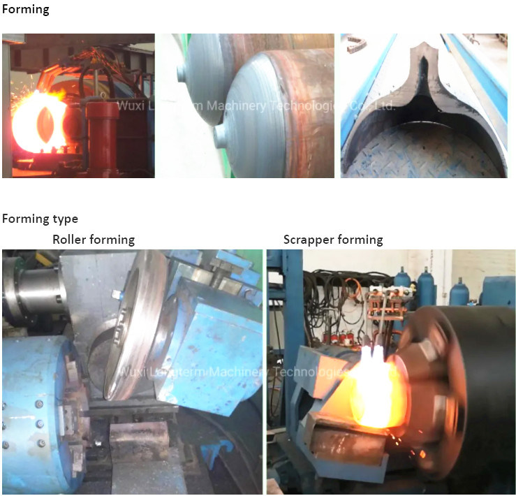 High Pressure Seamless CNG Fire Fluid Extinguisher Cylinder Bottom End Hot Heat Spinning Forming Machine~