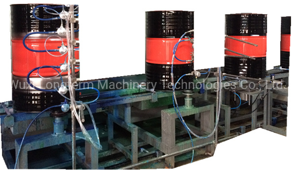 High Quality Steel Drum Oil Barrel Spray Painting Booth, Chinese OEM Design Bitumen Drum Painting Line!