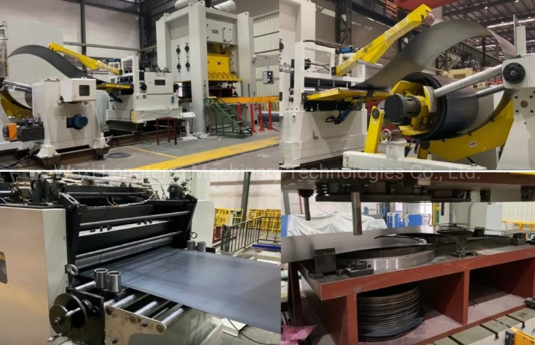 Carbon Steel Coils Decoiler Straightening Blanking Machine for LPG Cylinders^