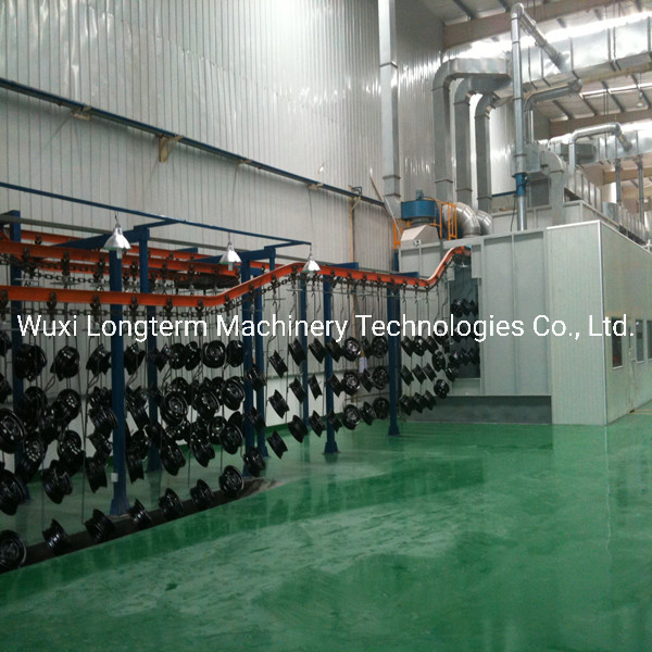 Easy to Operate Car Aluminum Wheel Hub Painting Production Line, High-Efficiency Automobile Front Bumper Spray Powder Coating Line