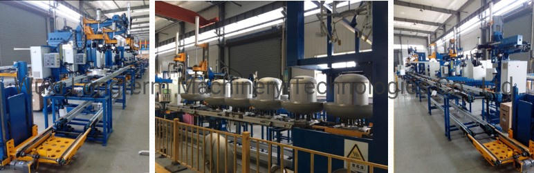 PLC Control LNG Gas Cylinder Internal Tank Linear Seam Welding Machine, LNG Cylinder Straight Seam Welding Lathe#